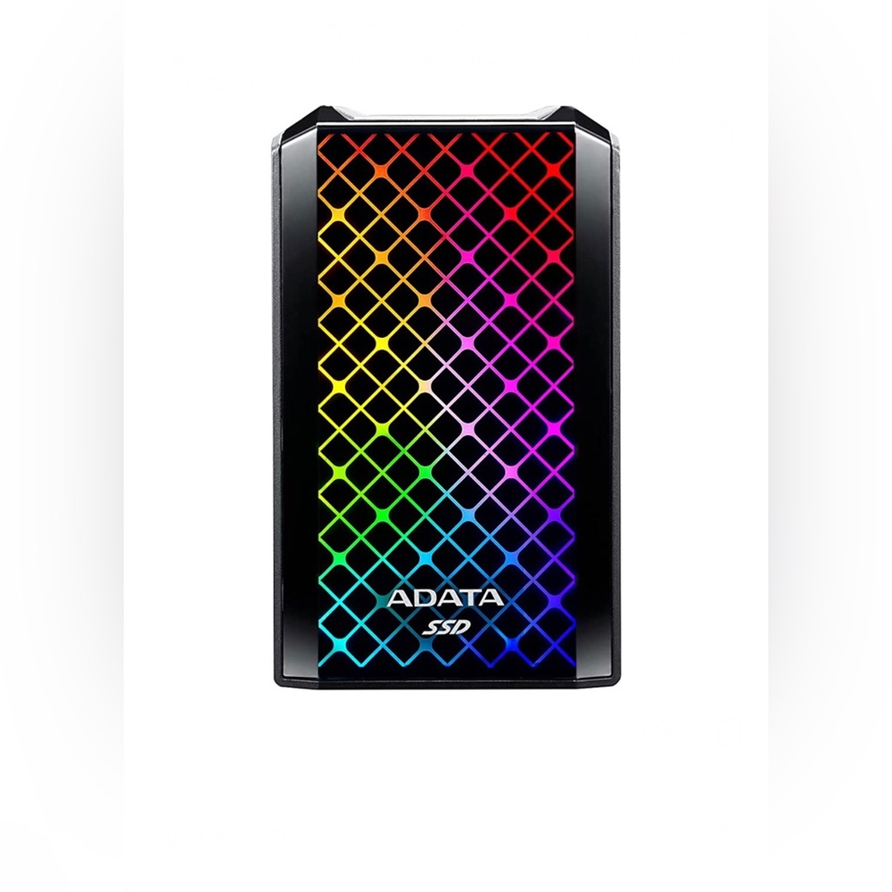 ADATA RGB SE900 2TB USB3.2 Gen2x2 Type-C Super Fast Transfer up 2000MB/s Gaming